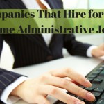 Administrative Work From Home Jobs