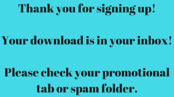 Thank you for signing upYour download is in your inboxPlease check your promotional tab or spam folder.